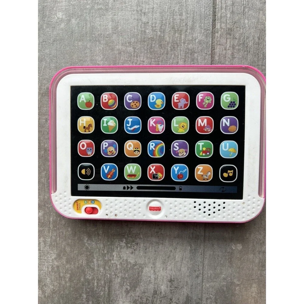 Fisher-Price Laugh & Learn Smart Stages Tablet Computer 12-36 Months EUC Pink
